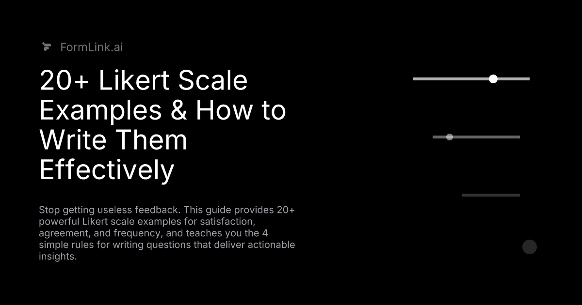 20+ Likert Scale Examples & How to Write Them Effectively